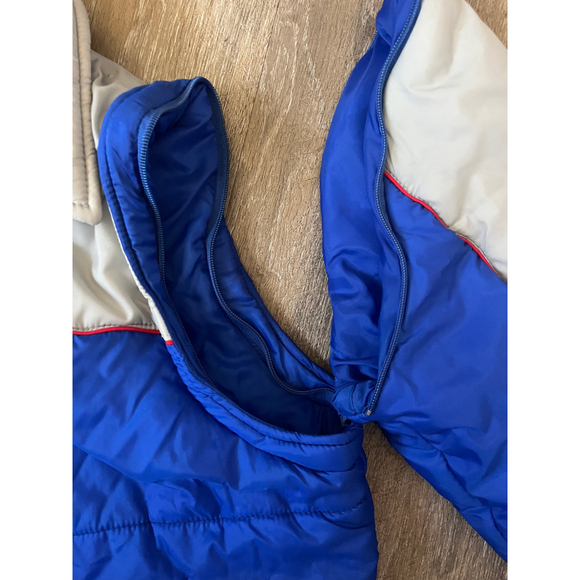 Women's Ocean Pacific Blue Gray Puffer Vest XL - Picture 5 of 10